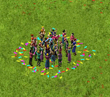 People celebrating